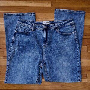 Fashion Nova High-Waisted Acid Wash Jeans